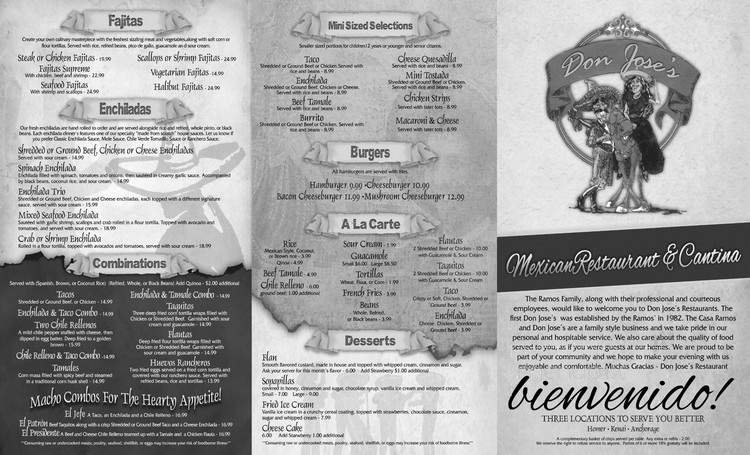 Menu page 1