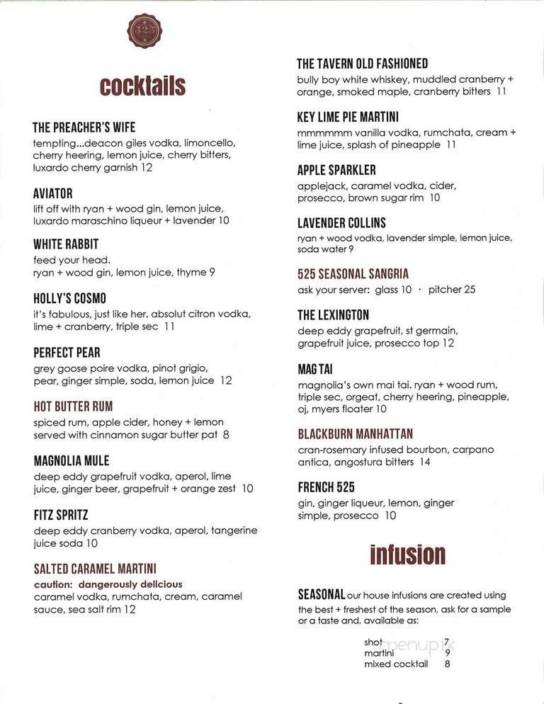 Menu page 2