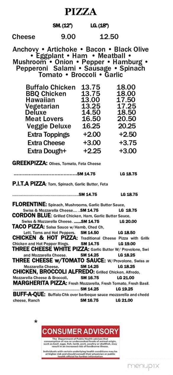 Menu page 2