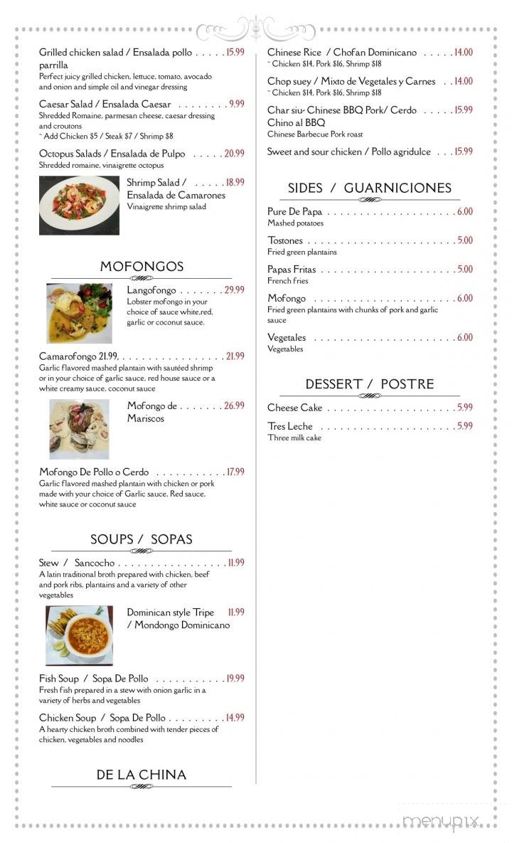 Menu page 1