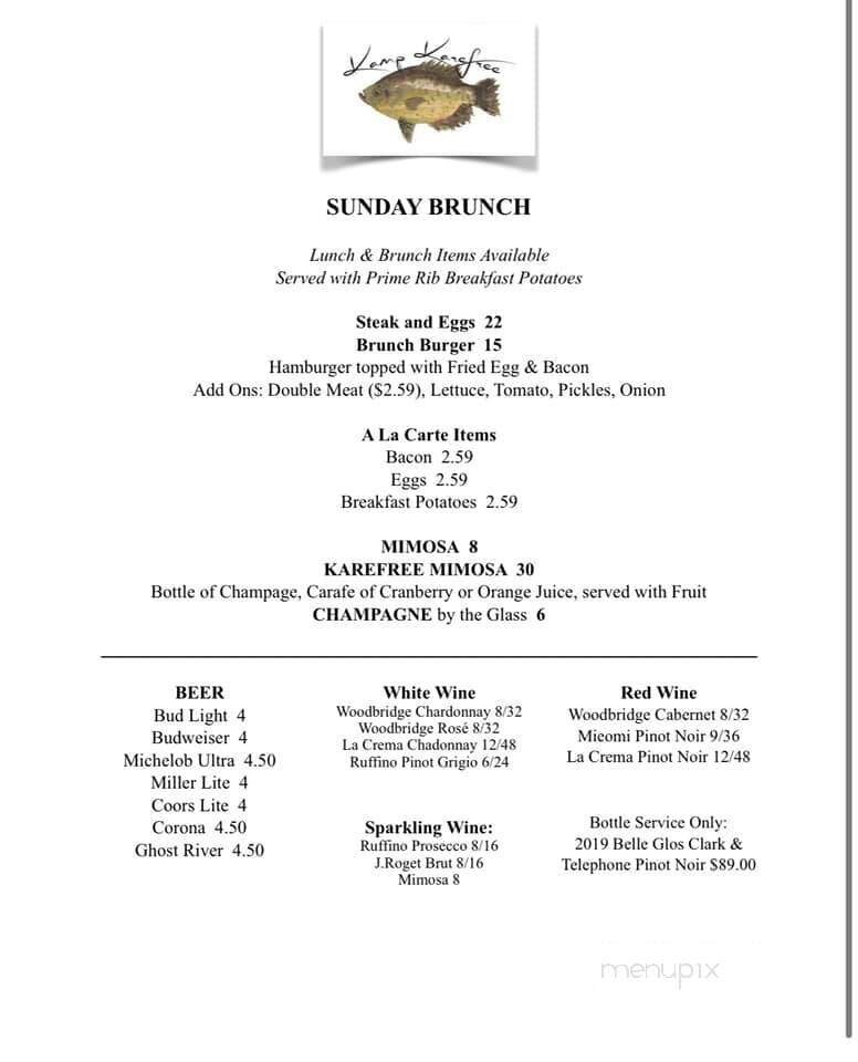 Menu page 1