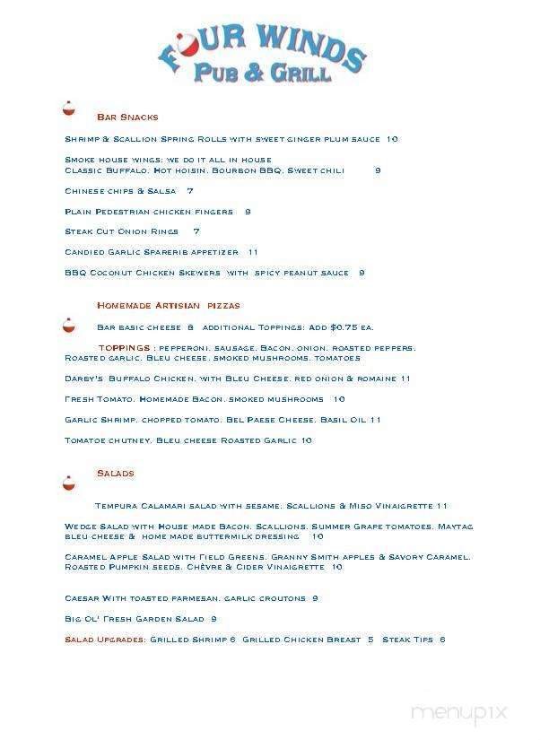 Menu page 1