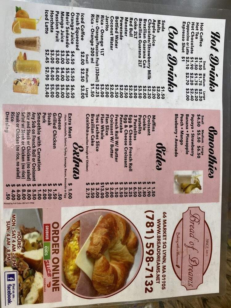 Menu page 2