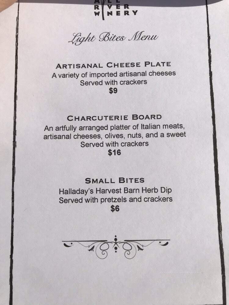 Menu page 1