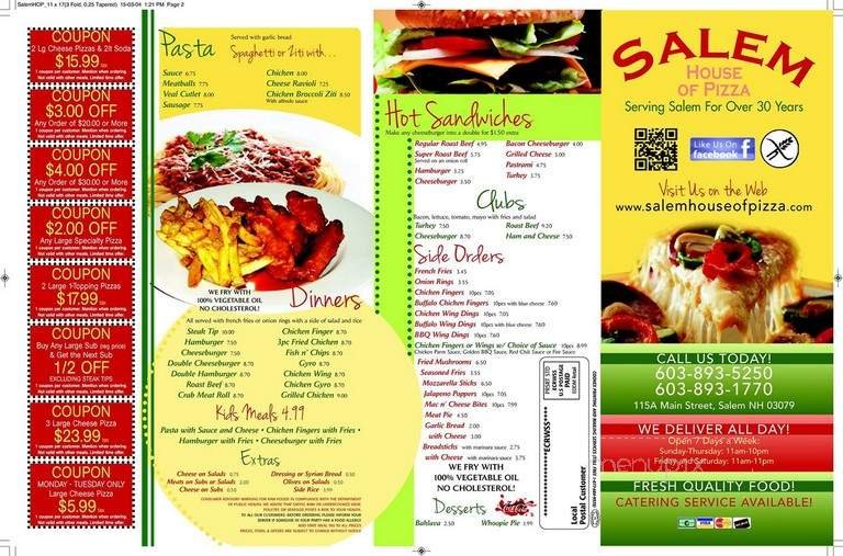 Menu page 2