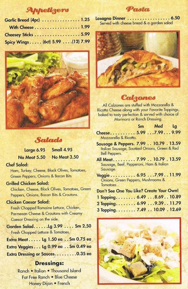 Menu page 3