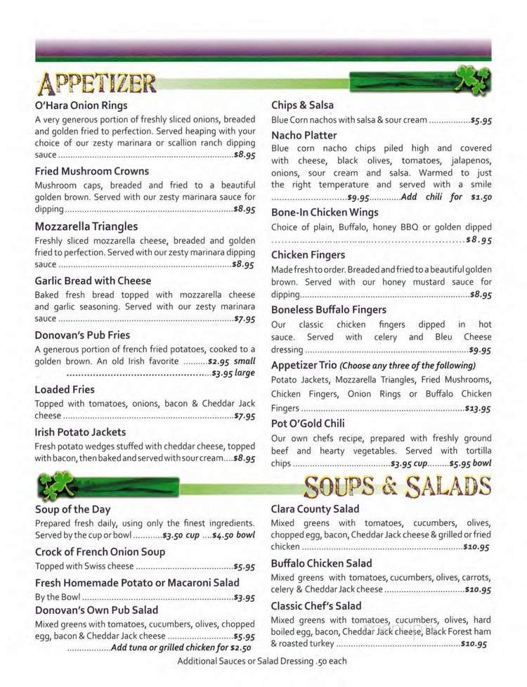 Menu page 2