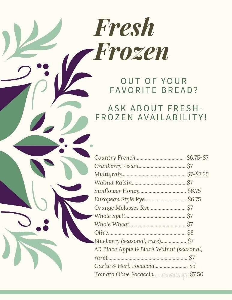 Menu page 1