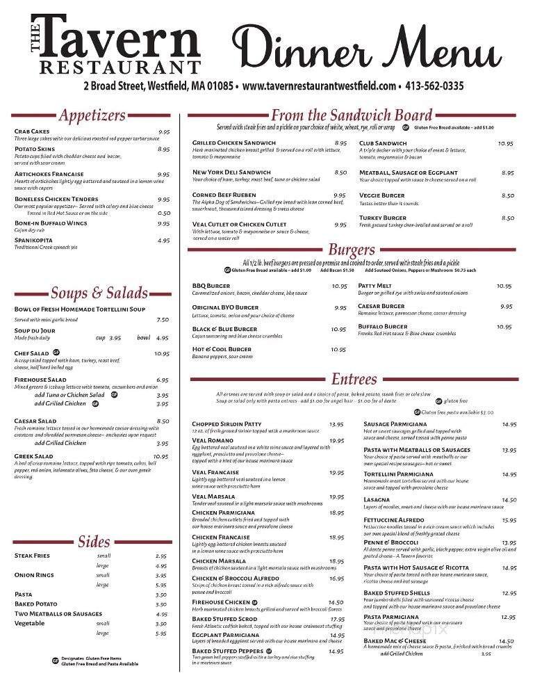 Menu page 1
