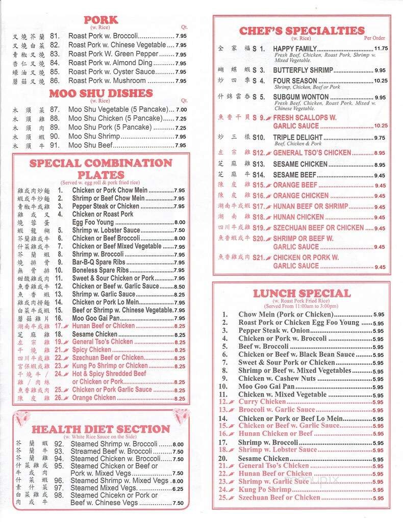 Menu page 2