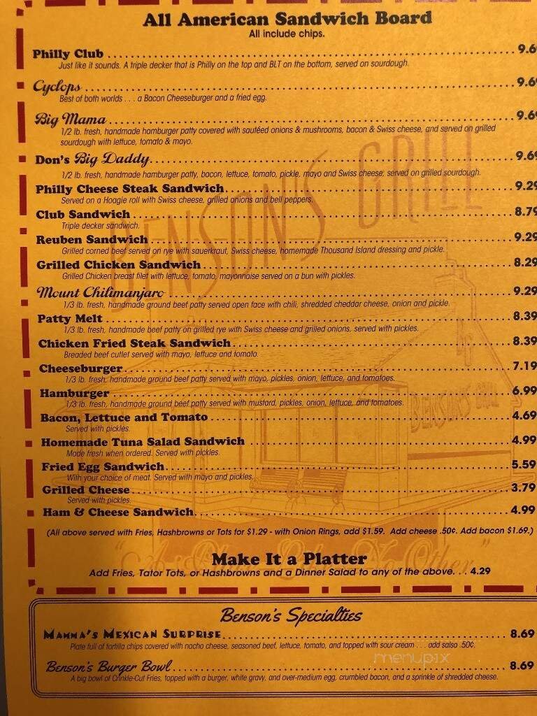 Menu page 3