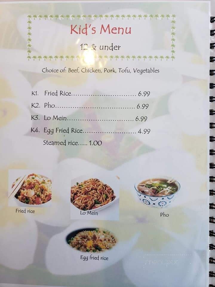 Menu page 1