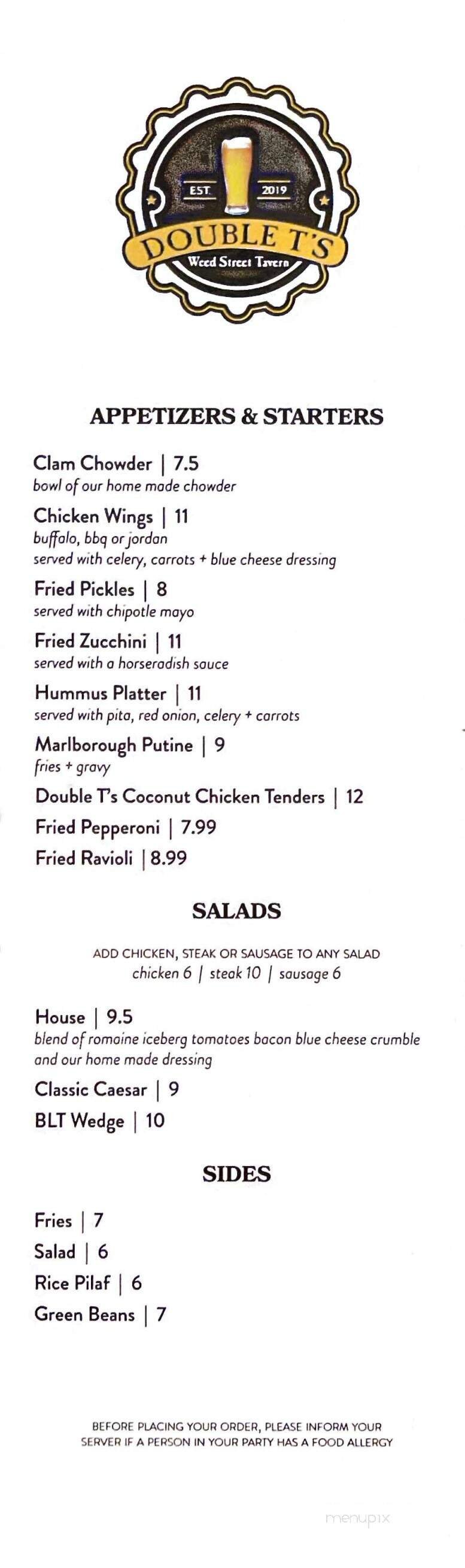 Menu page 1