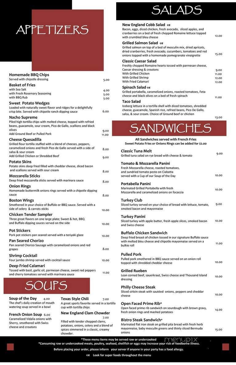 Menu page 1