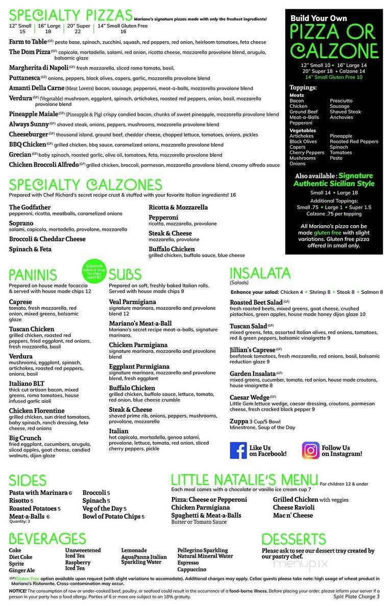 Menu page 2