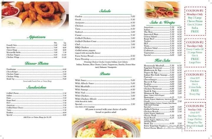 Menu page 2