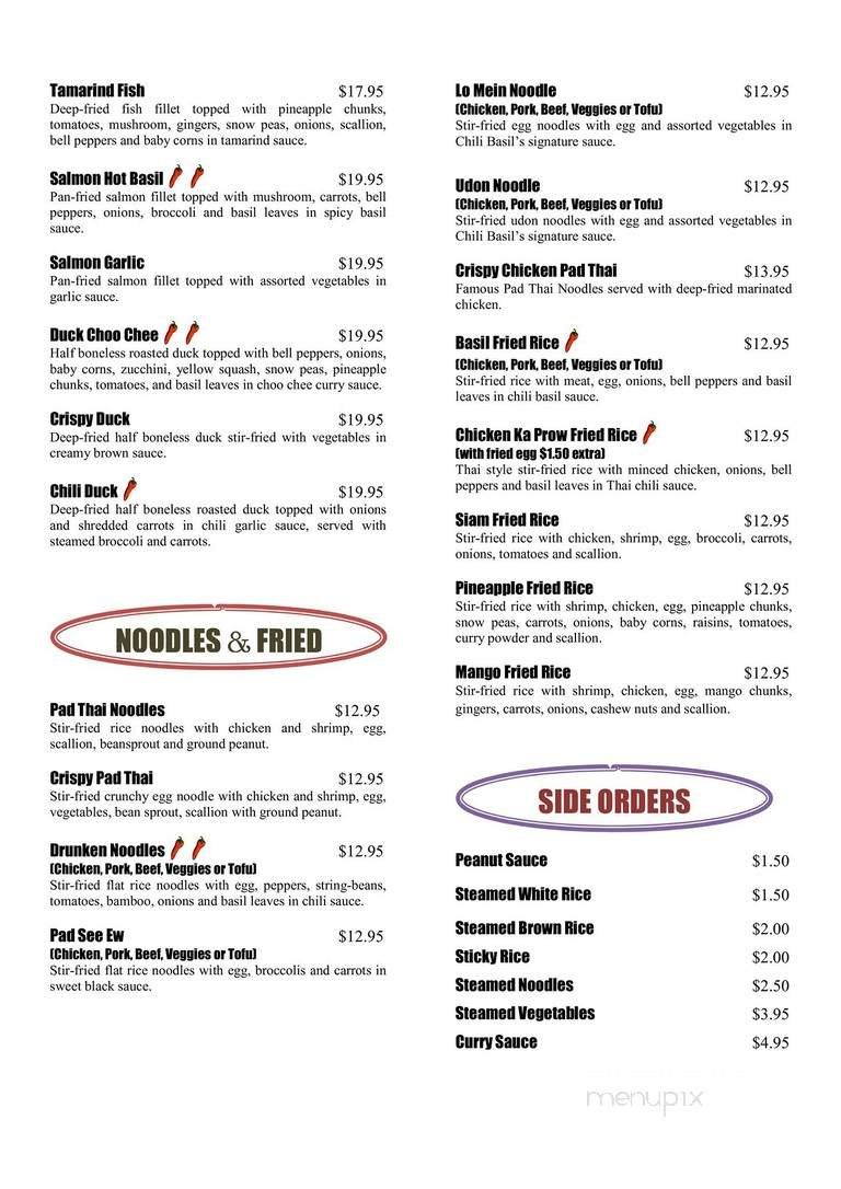 Menu page 1
