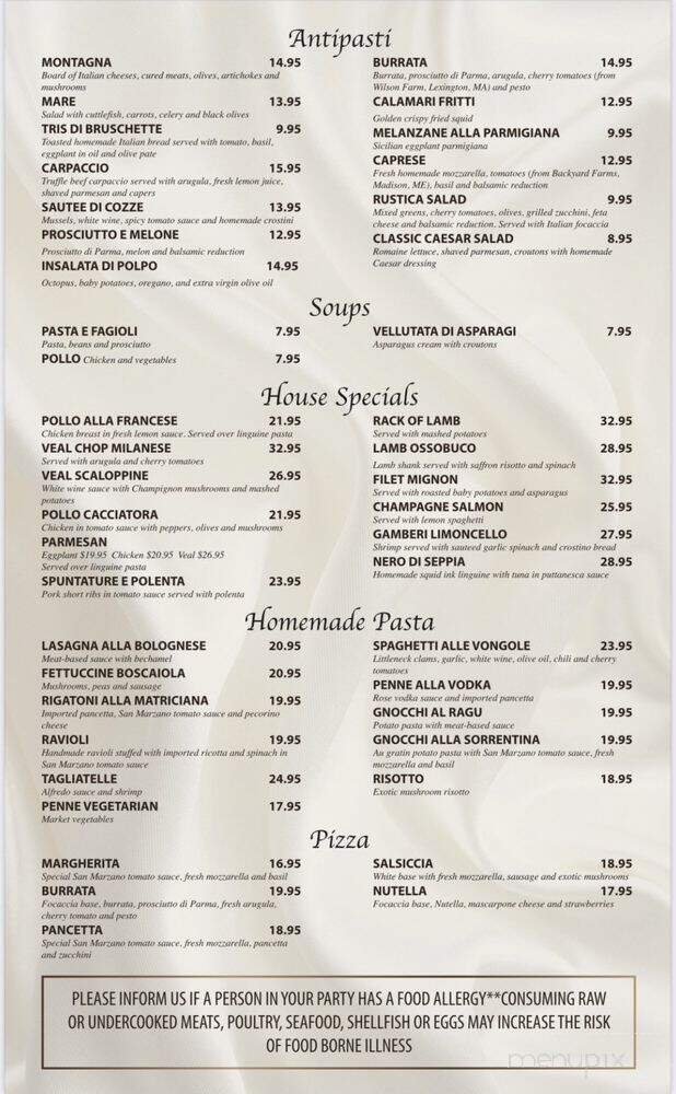 Menu page 1