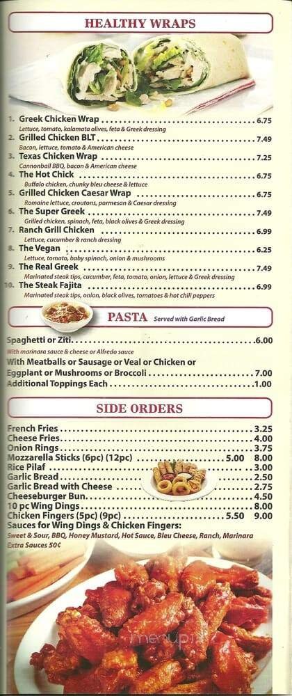 Menu page 2