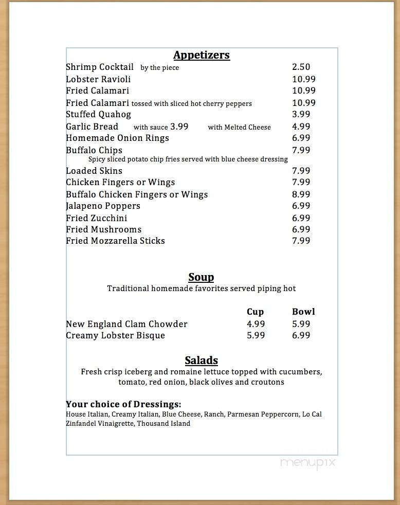 Menu page 1