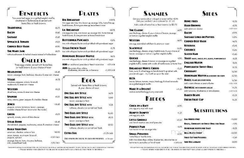 Menu page 1