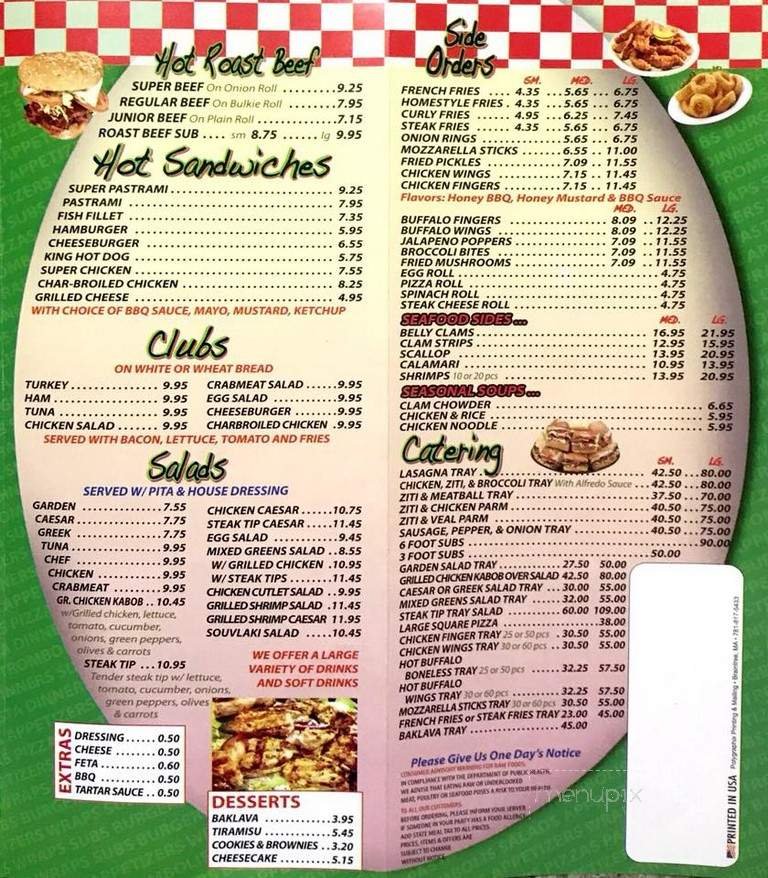 Menu page 2