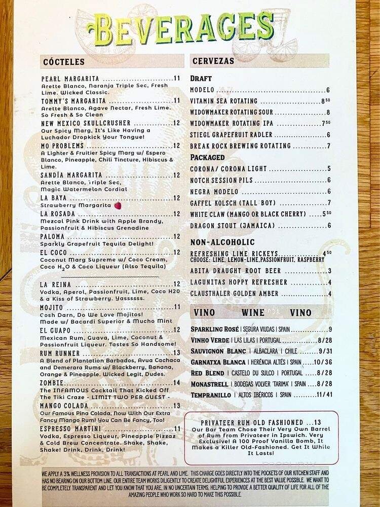 Menu page 1