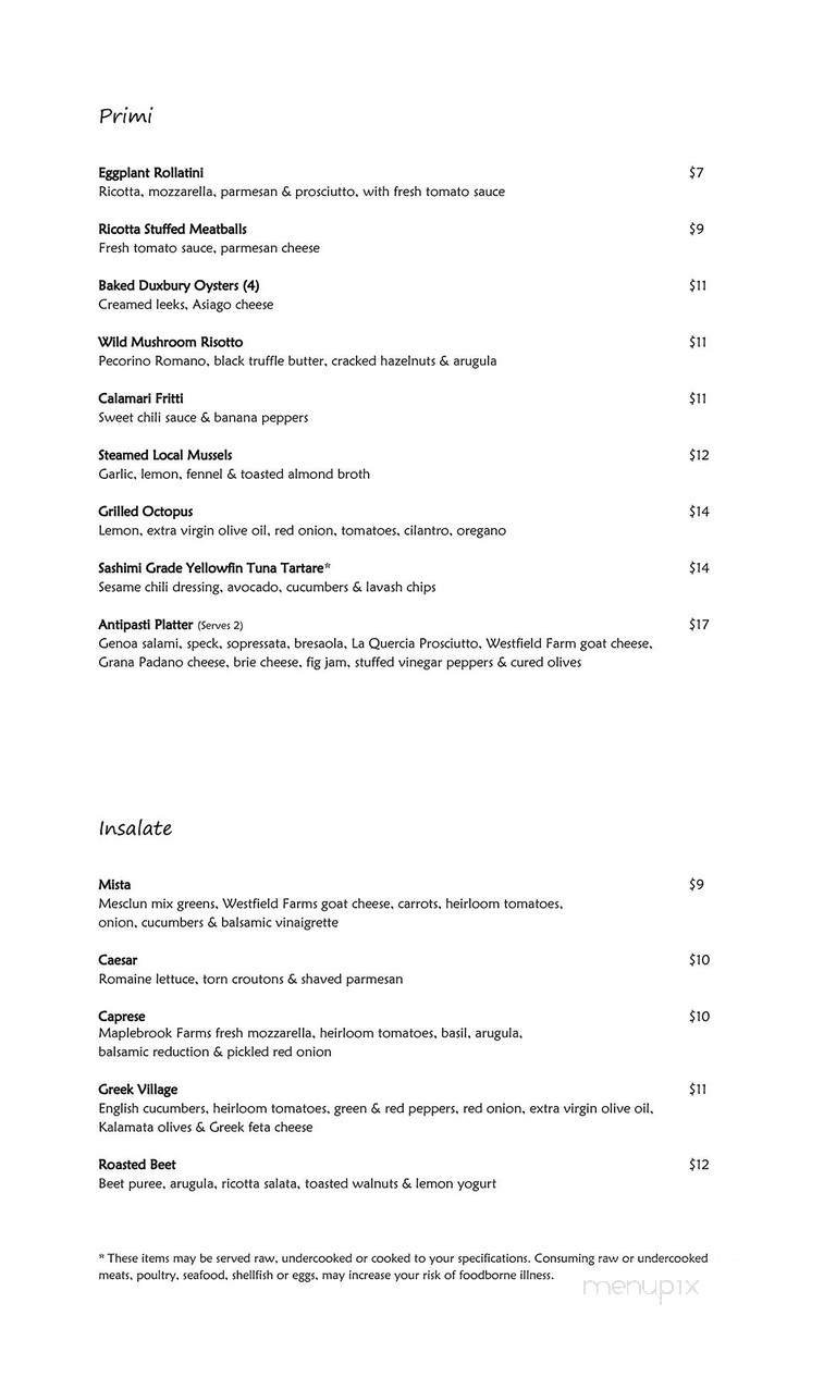 Menu page 1