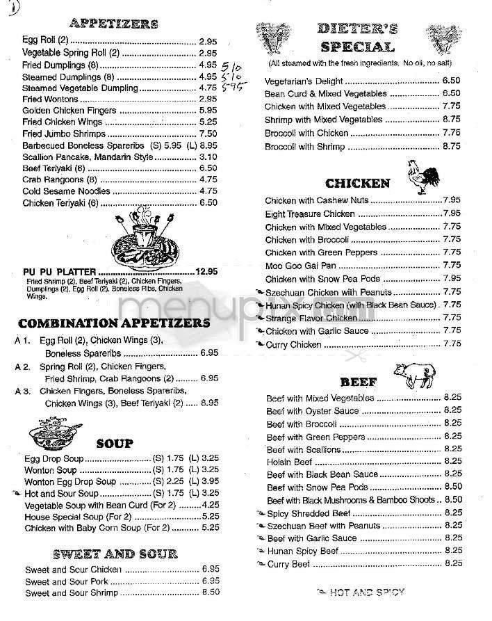 Menu page 1