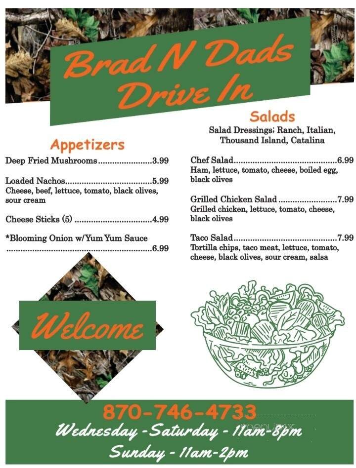 Menu page 1
