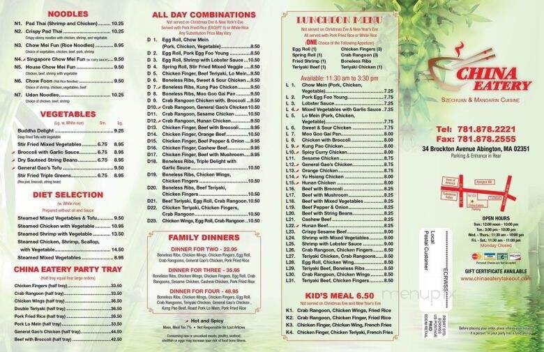 Menu page 2