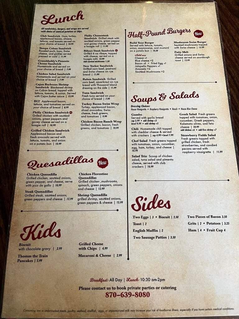 Menu page 2