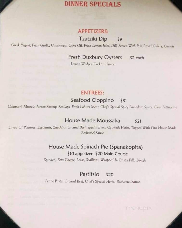 Menu page 1