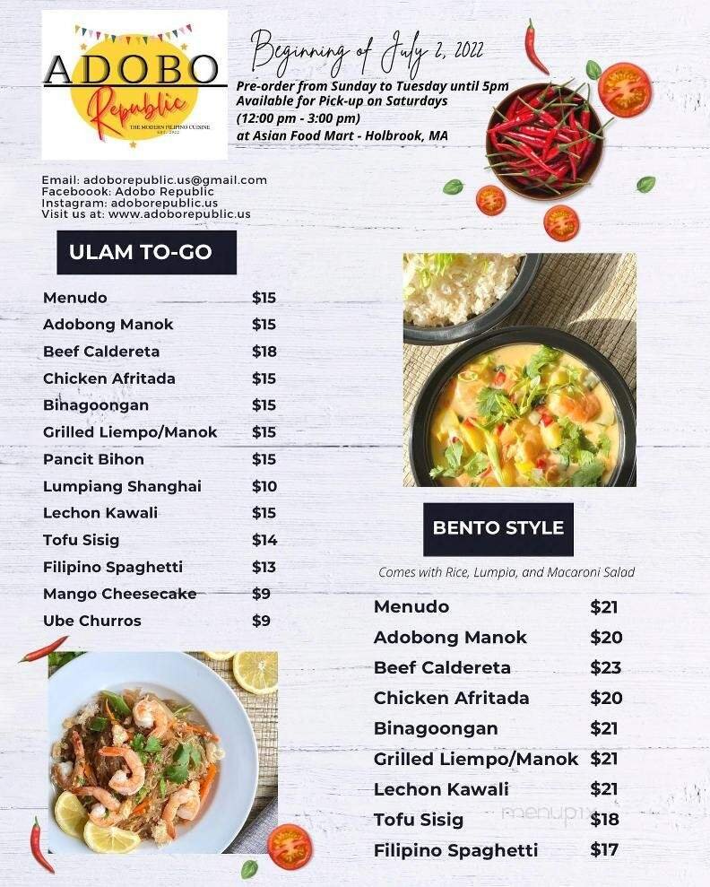 Menu page 2