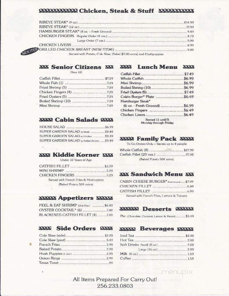 Menu page 3