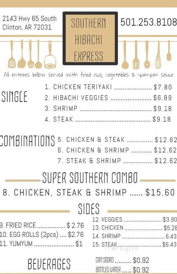 Menu page 1