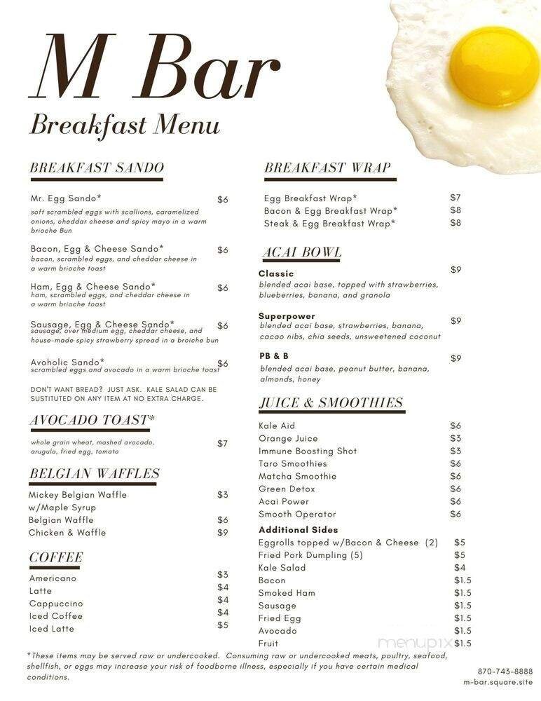 Menu page 2
