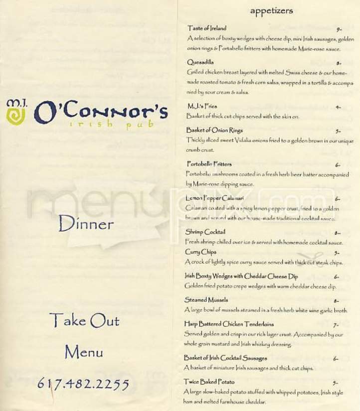 Menu page 1