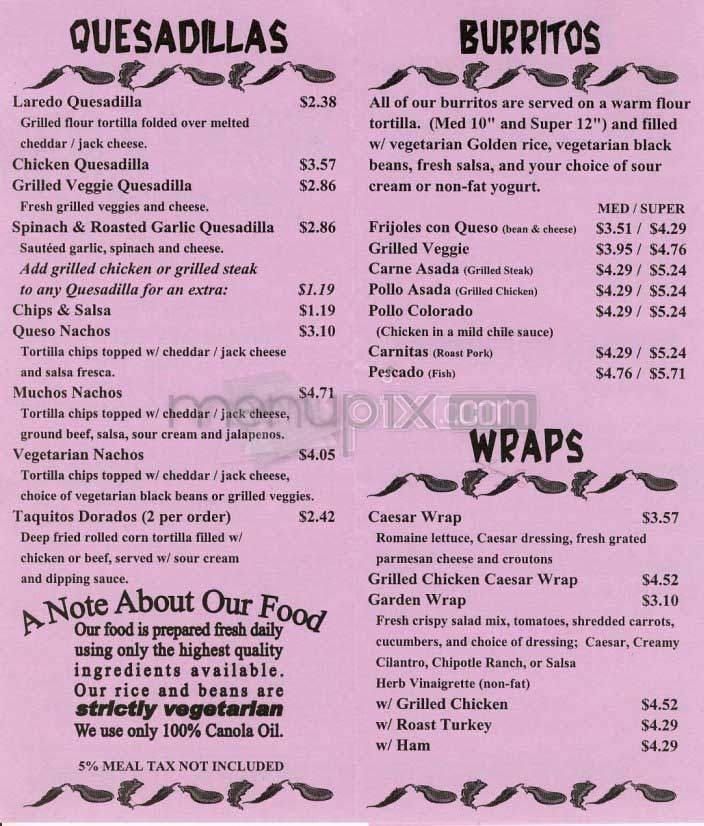 Menu page 2