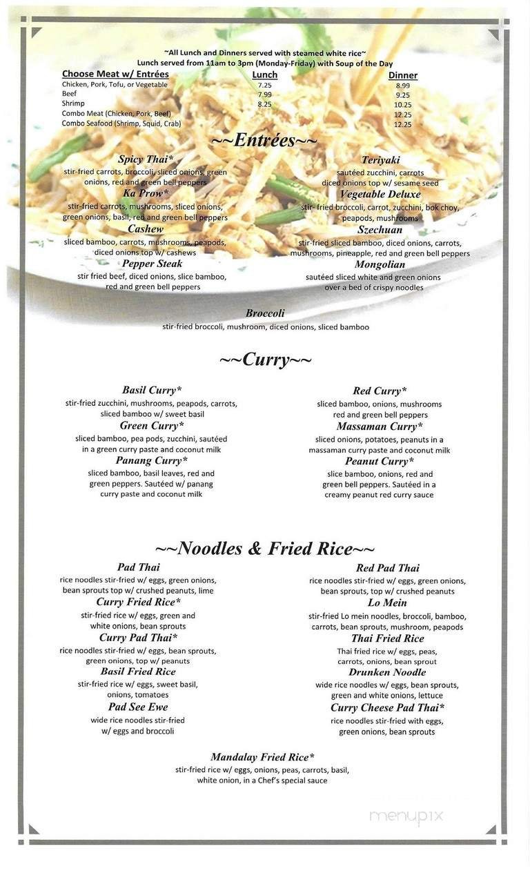 Menu page 1