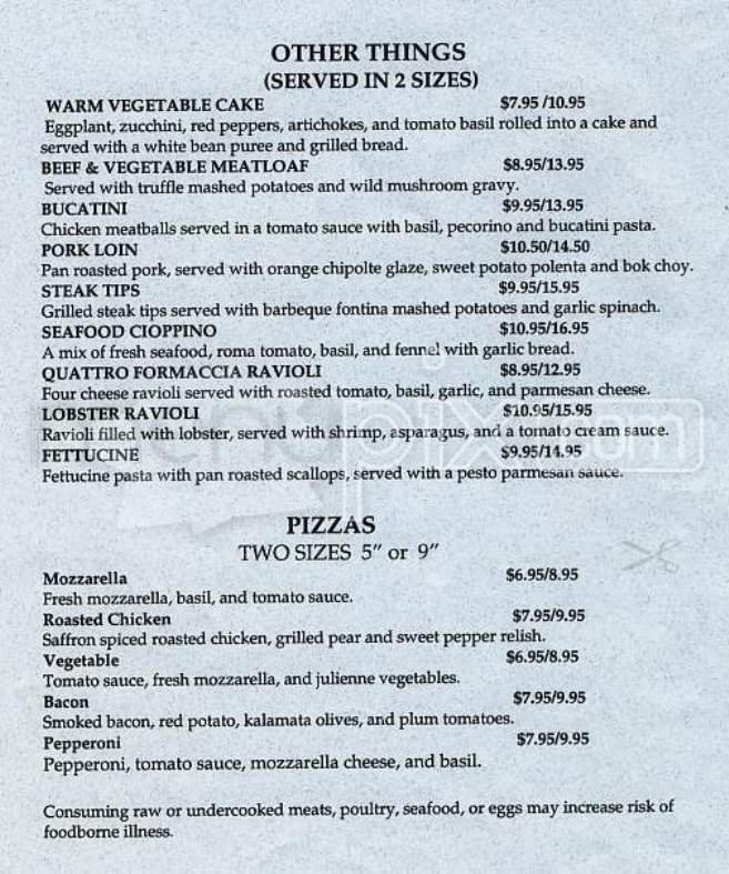Menu page 2