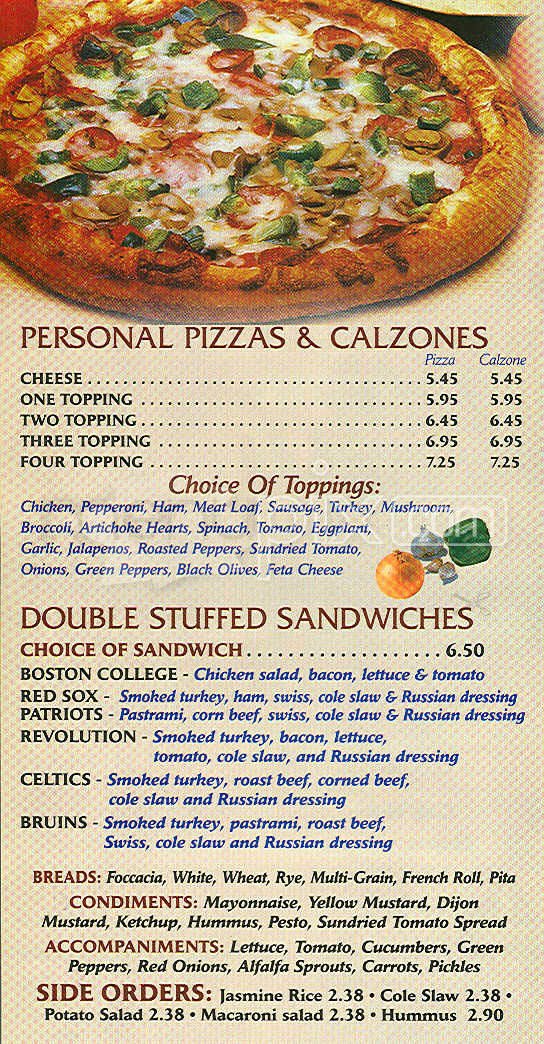 Menu page 2