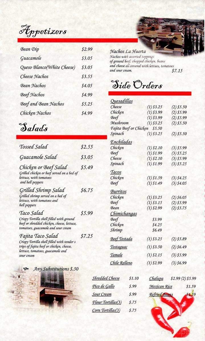 Menu page 2