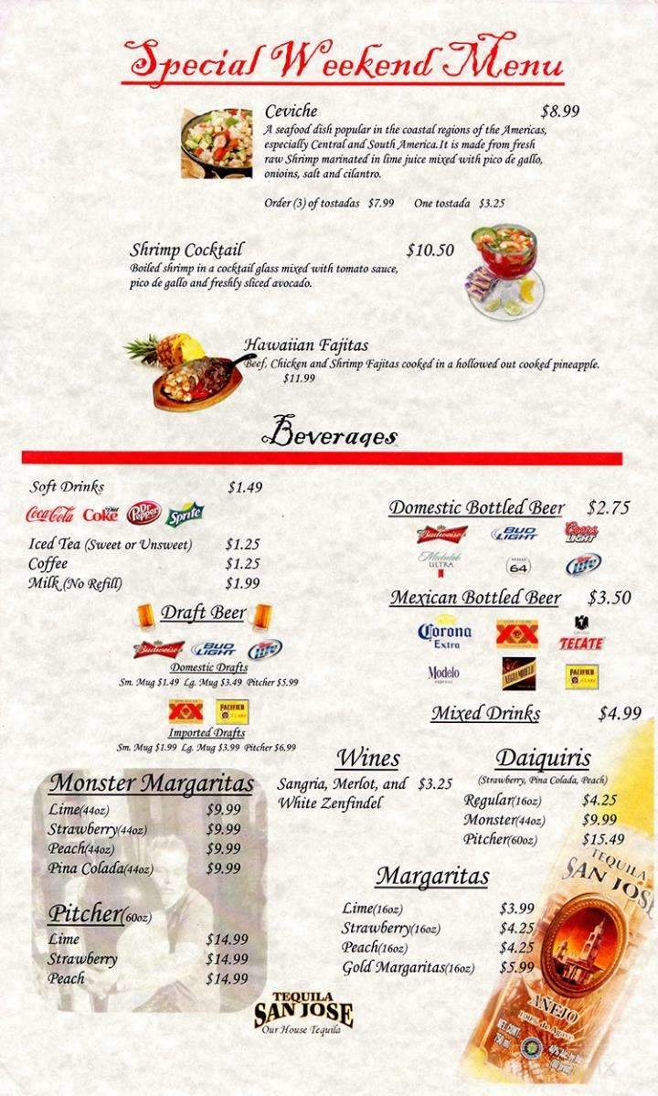 Menu page 8