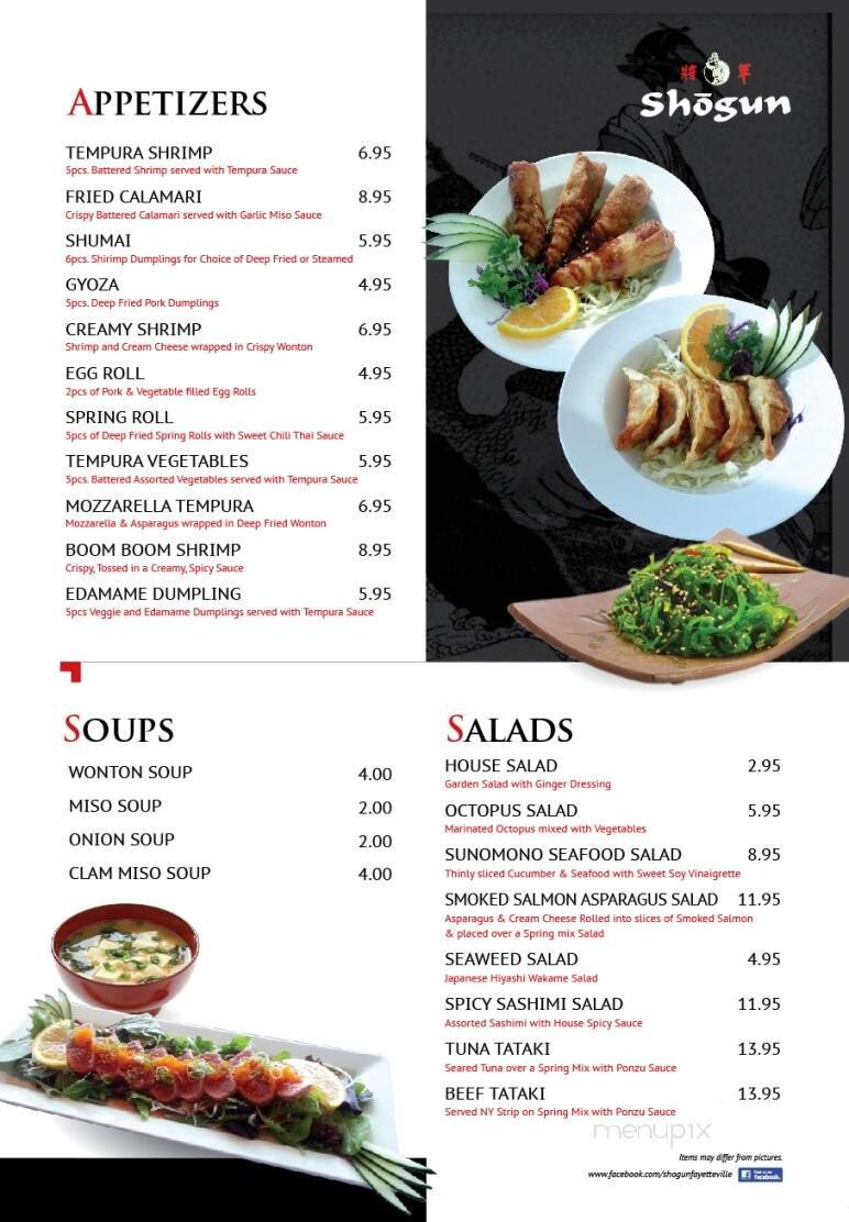 Menu page 5