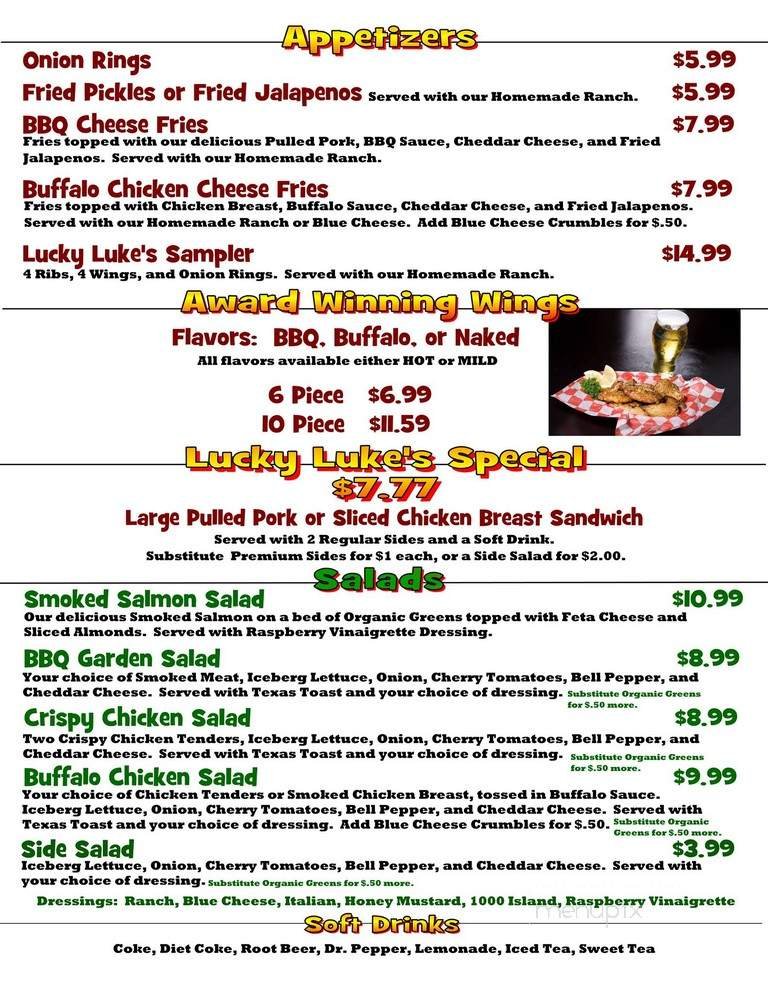 Menu page 1
