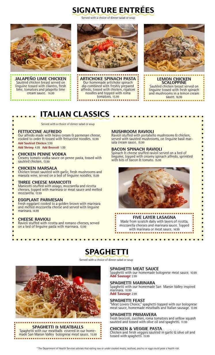 Menu page 2