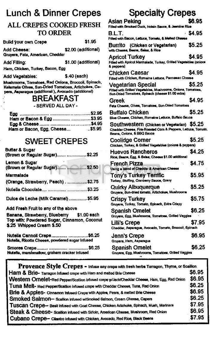 Menu page 2