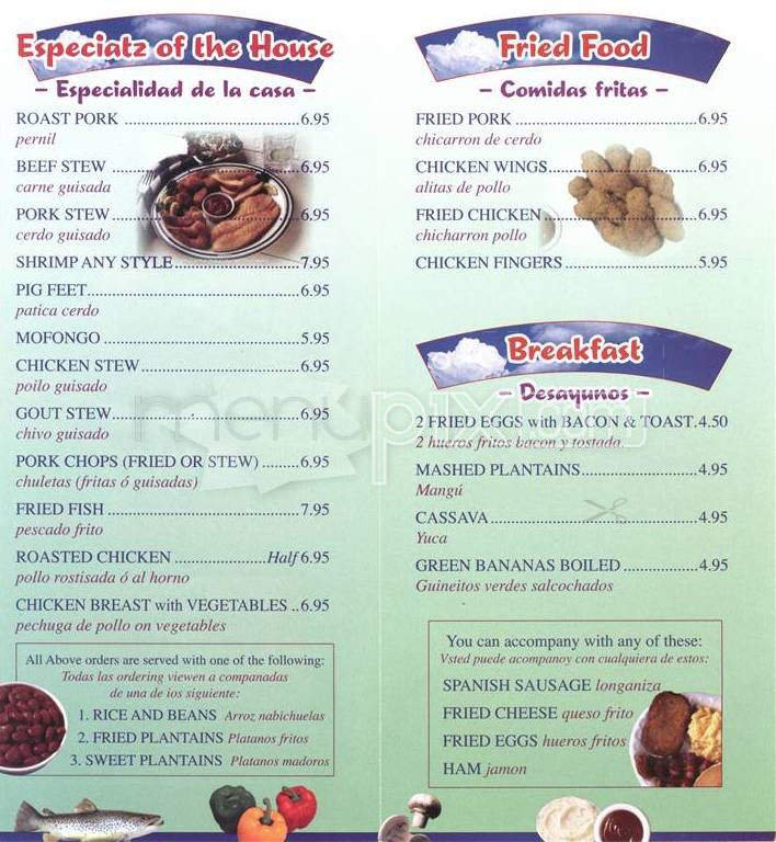 Menu page 2