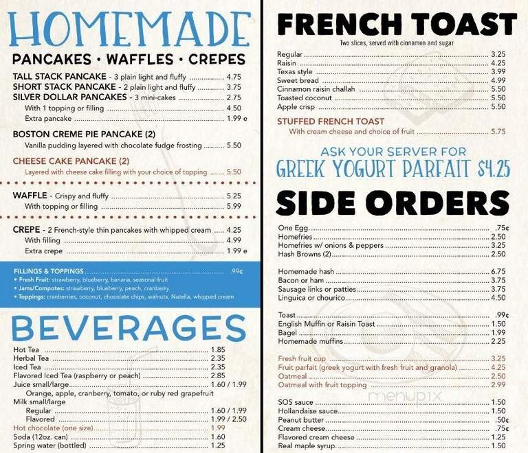 Menu page 1